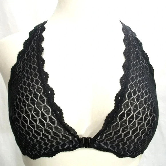 MEDIUM b.tempt'd 910238 by Wacoal Love Triangle Lace‎ Bralette Black NWT - Picture 1 of 6